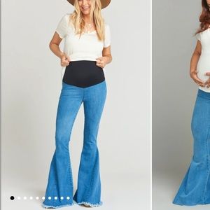 Show Me Your MuMu Maternity Bell Bottom Jeans